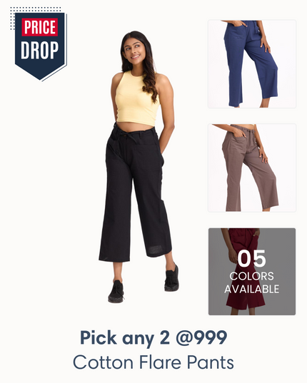 Pick Any 2 Women Flare Pant Combo