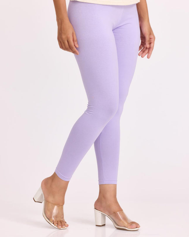 Women Women Cotton Ankle Legging - Lavender