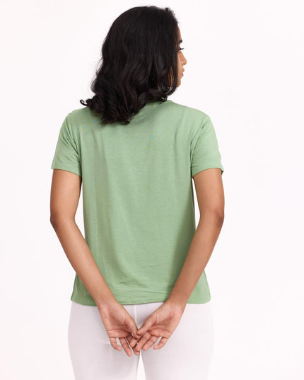 Women AM / PM Modal Tee - Sage Green