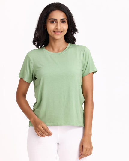 Women AM / PM Modal Tee - Sage Green