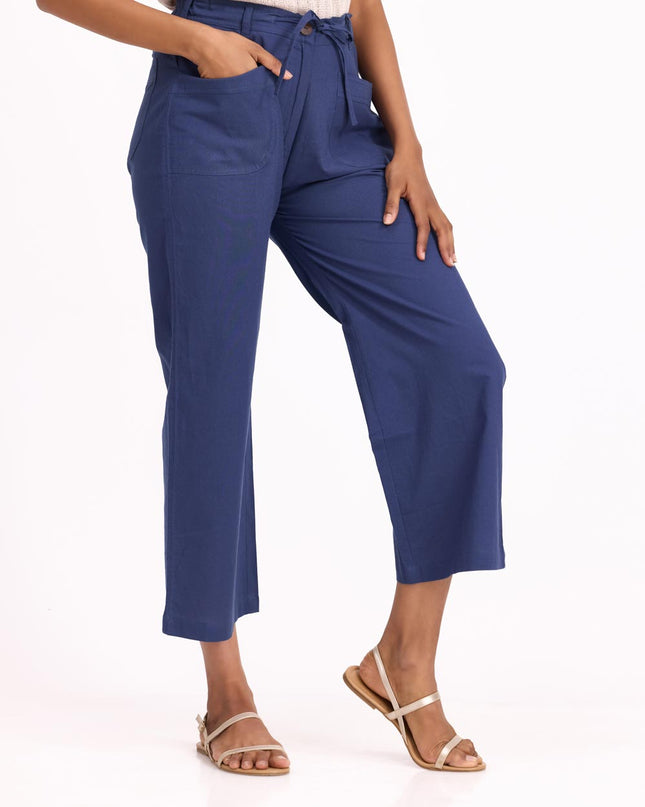 Women Flare Pants - Blue