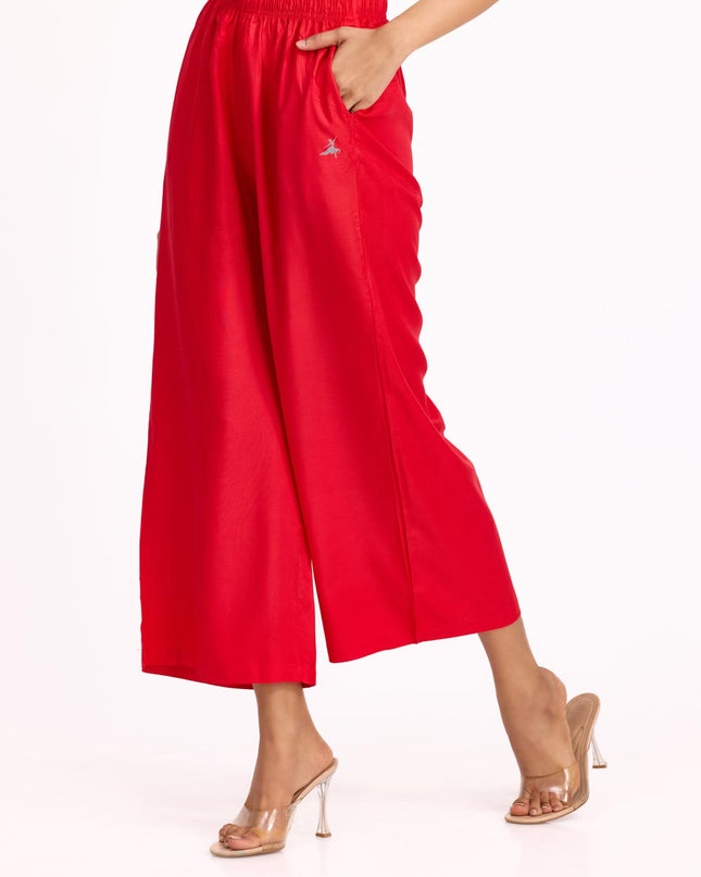 Women Red Palazzos