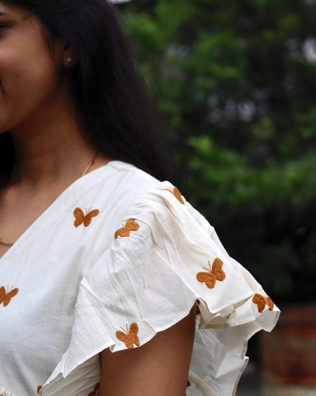 Butterfly Embroidered Dress