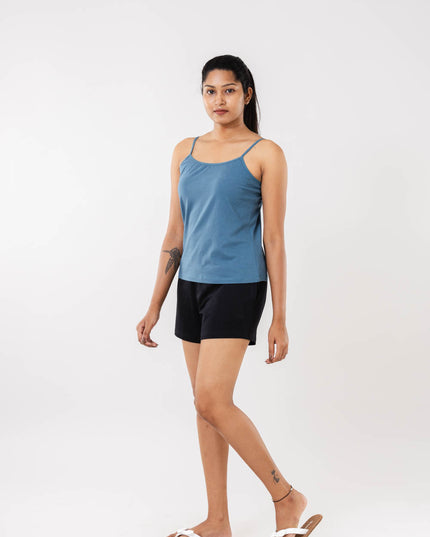 Women Cadet Blue Camisole Slip