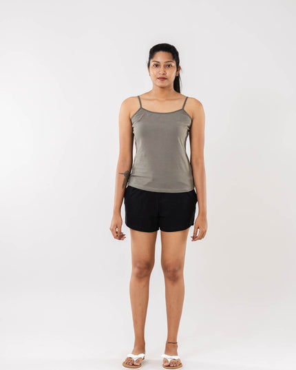 Women Cement Grey Camisole Slip