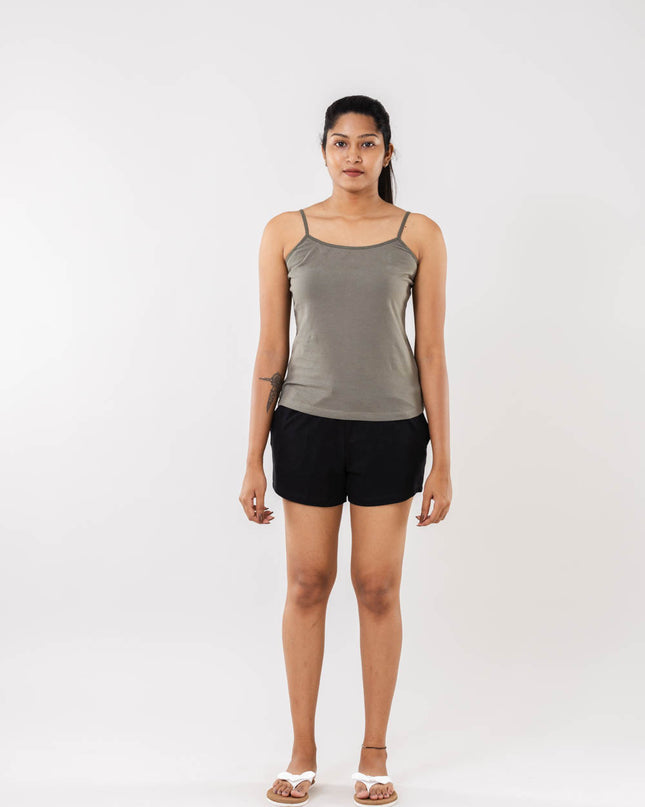 Women Cement Grey Camisole Slip