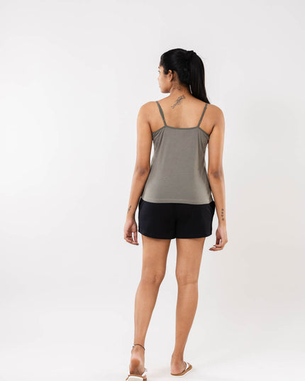 Women Cement Grey Camisole Slip