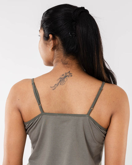 Women Cement Grey Camisole Slip