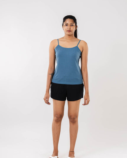 Women Cadet Blue Camisole Slip