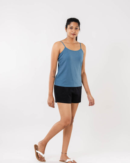 Women Cadet Blue Camisole Slip