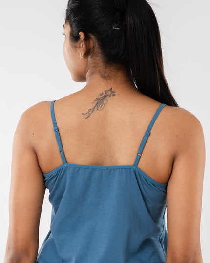 Women Cadet Blue Camisole Slip