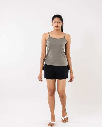 Women Cement Grey Camisole Slip