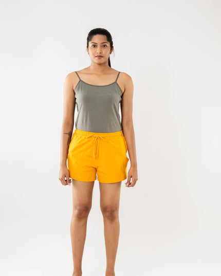 Women Yellow Women Shorts