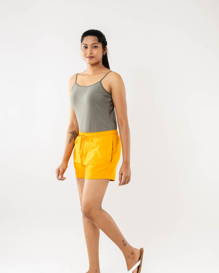 Women Yellow Women Shorts