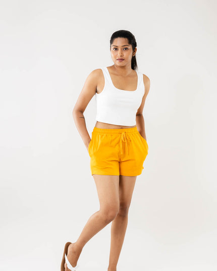 Women Yellow Women Shorts