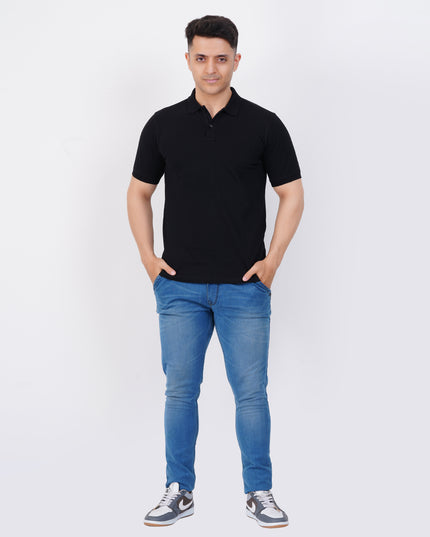 Men's Black Polo Tee