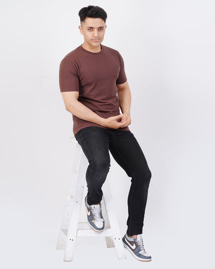 Men's Brown Regular Tee