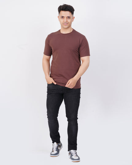 Men's Brown Regular Tee