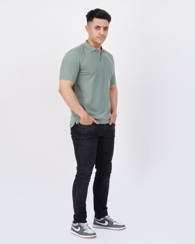 Men's Mint Green Polo Tee