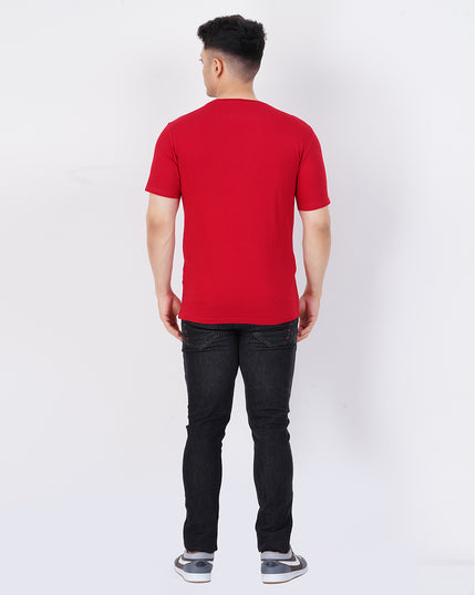 Men's Maroon Regular Tee