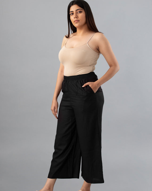 Women Women Black Palazzos